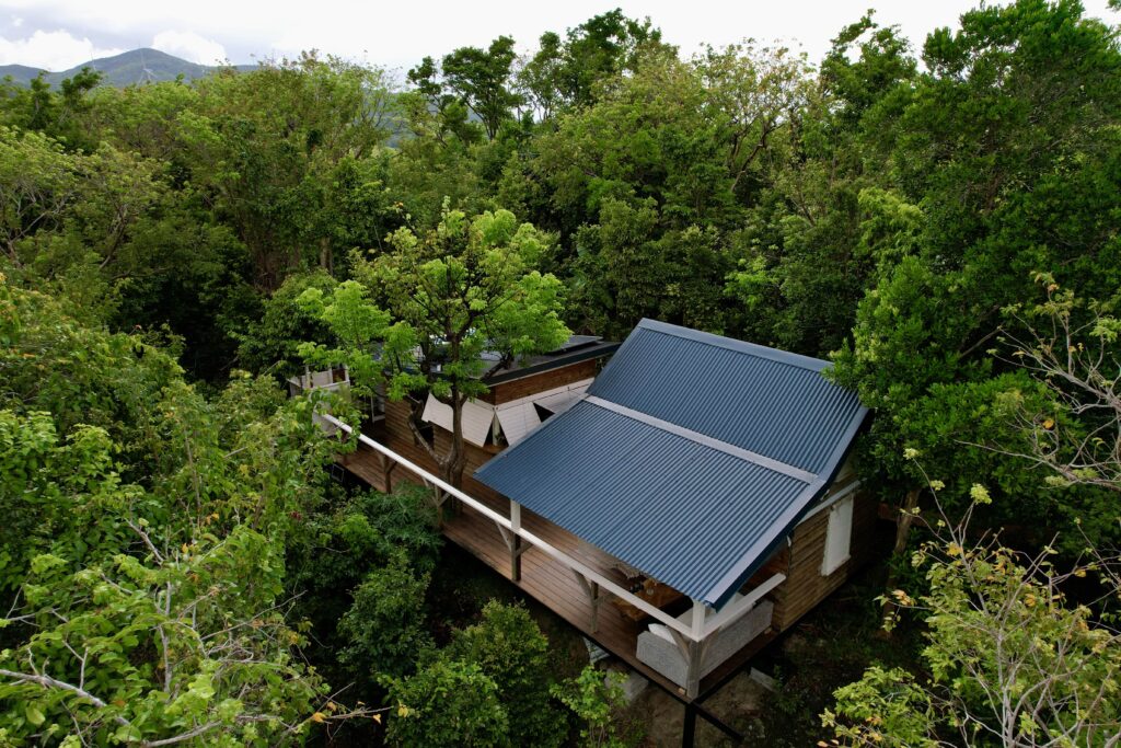 Vue aérienne de La Source Ecolodge 